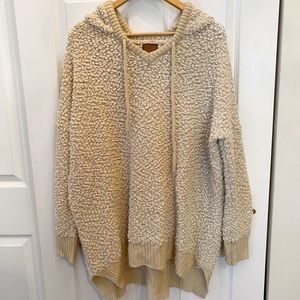 POL Popcorn Hooded Tunic/ Sweater Dress